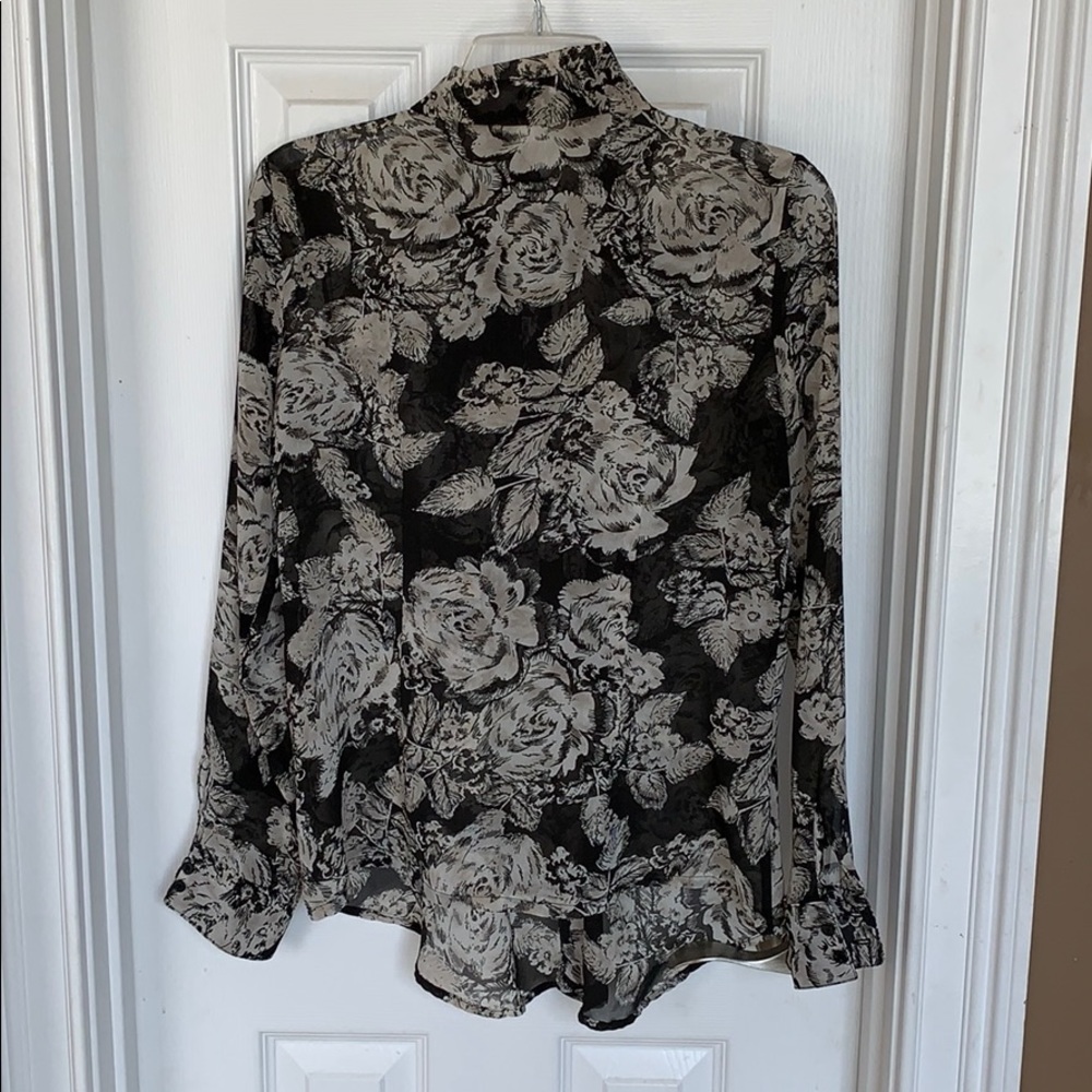 Ladies Cabi Top Small EUC Like New Black & Gray - Picture 3 of 3